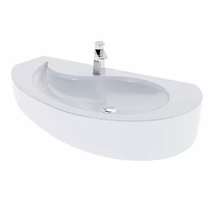 Раковина BAND HOURS Flores (906х503х162) правая, белая Flr900.21(R)