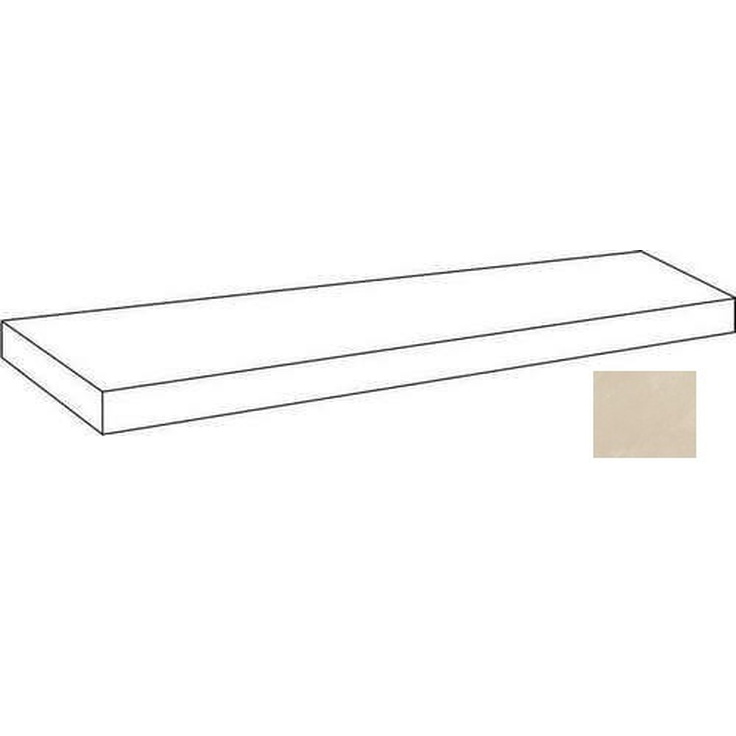 Atlas Concorde Russia Rinascente Resin 620070002746 Cream Scalino Angolare Sx 33x120 матовая