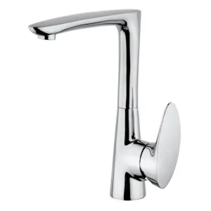 Смеситель для кухни Paini однозахватный,высокий,поворотный излив,хром VRCR572KM