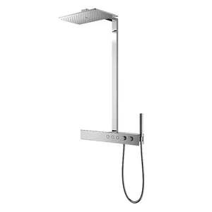 Душевая система TOTO Z SELECTION смеситель термостат, верхний/ручной душ, aerial pulse TBW05401R