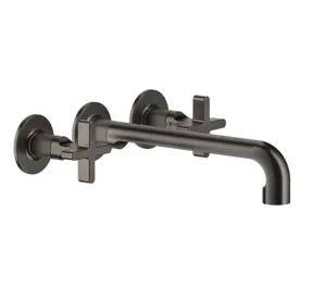 Смеситель Gessi 58192.299 для умывальника, встраиваемый, излив 255мм, внешняя часть, черный