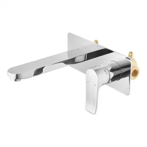 Смеситель для раковины Swedbe 5500 встраиваемый, однозахватный с внутренней частью, хром