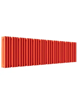 Радиатор стальной Empatiko V S2 двухтруб 1312х236х122 33 сек бок.подкл. 1881Вт, Friendly Red