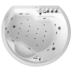 Акриловая ванна Gemy (1850х1620) встраиваемая, гидромассажная, с хромотерапией, G9053 K