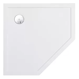 Душевой поддон AQUATON 1A714836CA010 из литого мрамора пятиугольный 900х900 мм, белый