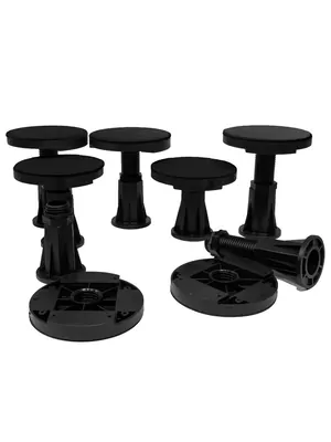 Ножки для душевого поддона STAROHOME 7 шт., черные 35950990