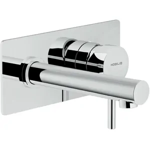 Смеситель NOBILI для раковины,настенный,однозахв,излив 160мм,внешн.часть,хром LV00498CR