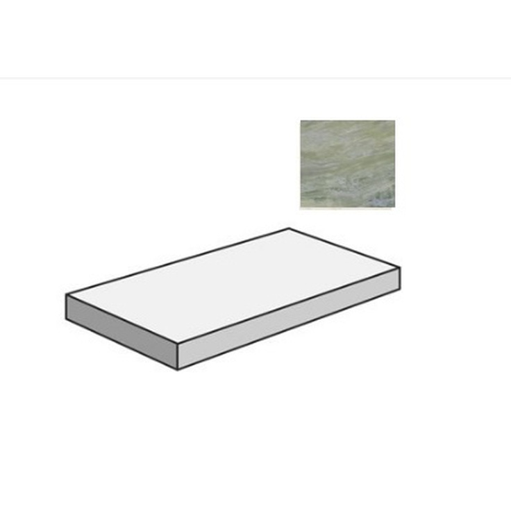 Sant Agostino Paradiso CSAGDPGR12 Gradone Angolare Dx Green 33x120 матовая