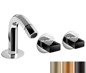 Смеситель Fantini для биде односекционный для настенного управления, покрытие PVD N411SB