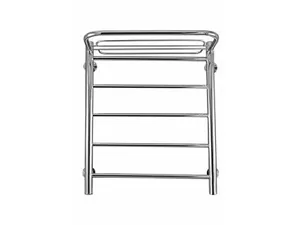 Полотенцесушитель Флагман "Лесенка" прямая с полочкой 600х600 нерж.сталь, правое боковое подкл. D-1"