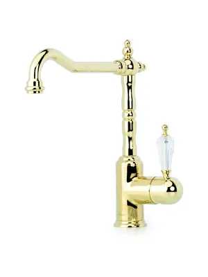 Смеситель Boheme Oro 102-SW для кухни, на 1 отверстие, однозахватный, золото