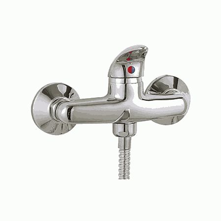 Смеситель Ledeme Н38-В настенный,для душа, без излива, с душевой лейкой, однозахватный, хром L2038-B