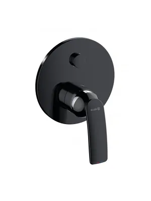 Смеситель KLUDI для ванны/душа, встраиваемый, внешн.часть, черный матовый/хром 527598775