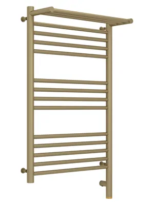 СУНЕРЖА с полкой Полотенцесушитель 800х500 золото матовое, МЭМ правый 032-5807-8050