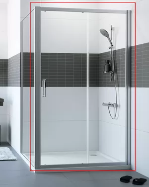 Душевая дверь HUPPE 2 1450х2000 раздвижная, проф.белый/стекло прозрачное AP C20422.055.322