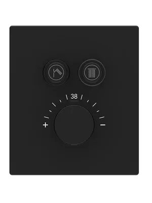 Смеситель для душа Vincea 142х158 встраиваемый,термостат.,без излива,черный VSCV-321TMB