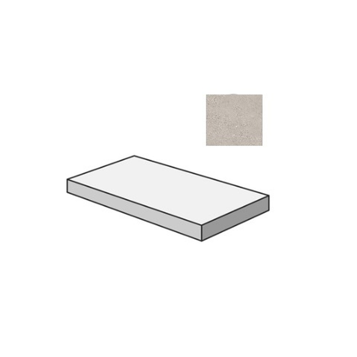 Sant Agostino Logico CSAGSLCE12 Gradone Angolare Sx Cement 33x120 матовая