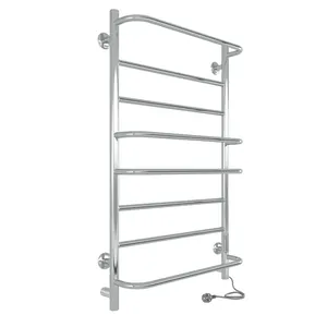 Полотенцесушитель Indigo б/п 800х400 (таймер,скр.монт.унив.подк) полиров. LELLE80-40Rt