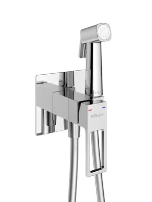 Смеситель BelBagno LUC-HGN-CRM однозахватный, с гигиеническим душем, цвет: хром