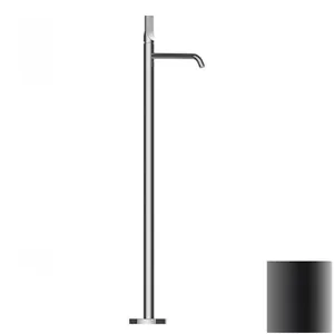 Смеситель для раковины Bossini Z00584073 напольный, однозахватный, высокий излив, черный мат