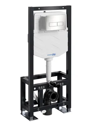 Инсталляция для унитаза WasserKRAFT с клавишей смыва, цвет: никель 61TLT.010.ME.BN03