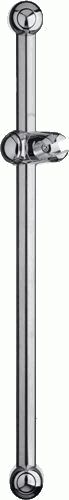 стойка для душа d25мм, L=600мм, нерж., ABS, хром MELODIA MKP20149P