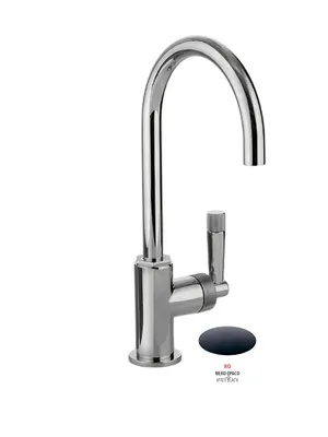 Смеситель GATTONI для раковины, с донным клапаном, чёрный мат 120/20NO