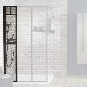 Душевое ограждение Jacob Delafon (400х2000) стекл.прозр./профиль черный E94WS40-B1