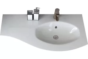 Раковина из искусственного мрамора Cezares (104x52) правосторонняя 50154