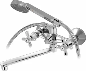 Смеситель для ванны VARION Armaturen 1015 22 2 керам. перекл., керам. кр., плоский излив 220мм