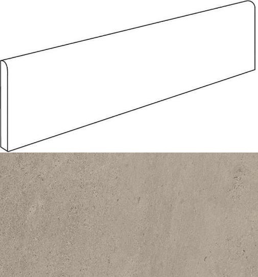 Wise Silver Grey Battiscopa 60X7.2 матовая