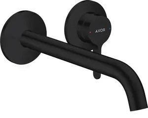 Смеситель Axor 48120670 для раковины, настенный с рычаговой рукояткой, внешняя часть,мат.черный