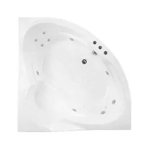 Ванна угловая BACH 143х143 Система 3"А", гидромассаж+спинной, каркас