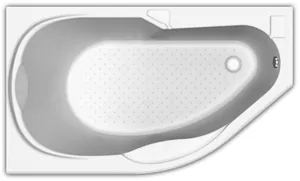 Ванна акриловая Акватек 170х100 левая, фронтальная панель, каркас, слив