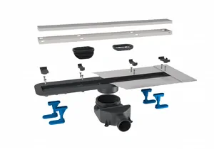 Душевой лоток BETTOSERB Drain 550 мм с решеткой, 65мм, матовый хром 13100003