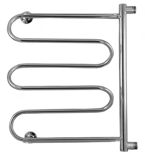 Полотенцесушитель Флагман 600х400 нерж. сталь. боковое подкл. D-1"