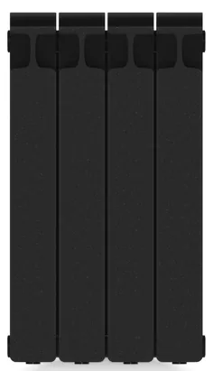 Радиатор биметаллический RIFAR 500 (577х320х100) бок. подкл, 4 секций, 764Вт, антрацит