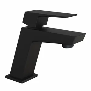 Смеситель для раковины Paini однозахватный, низкий излив 91мм,черный 98YO205