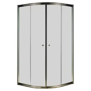 Душевой уголок CEZARES (885-900x885-900x1950) R-2-90-SCORREVOLE-C-Br стекло прозр./бронза