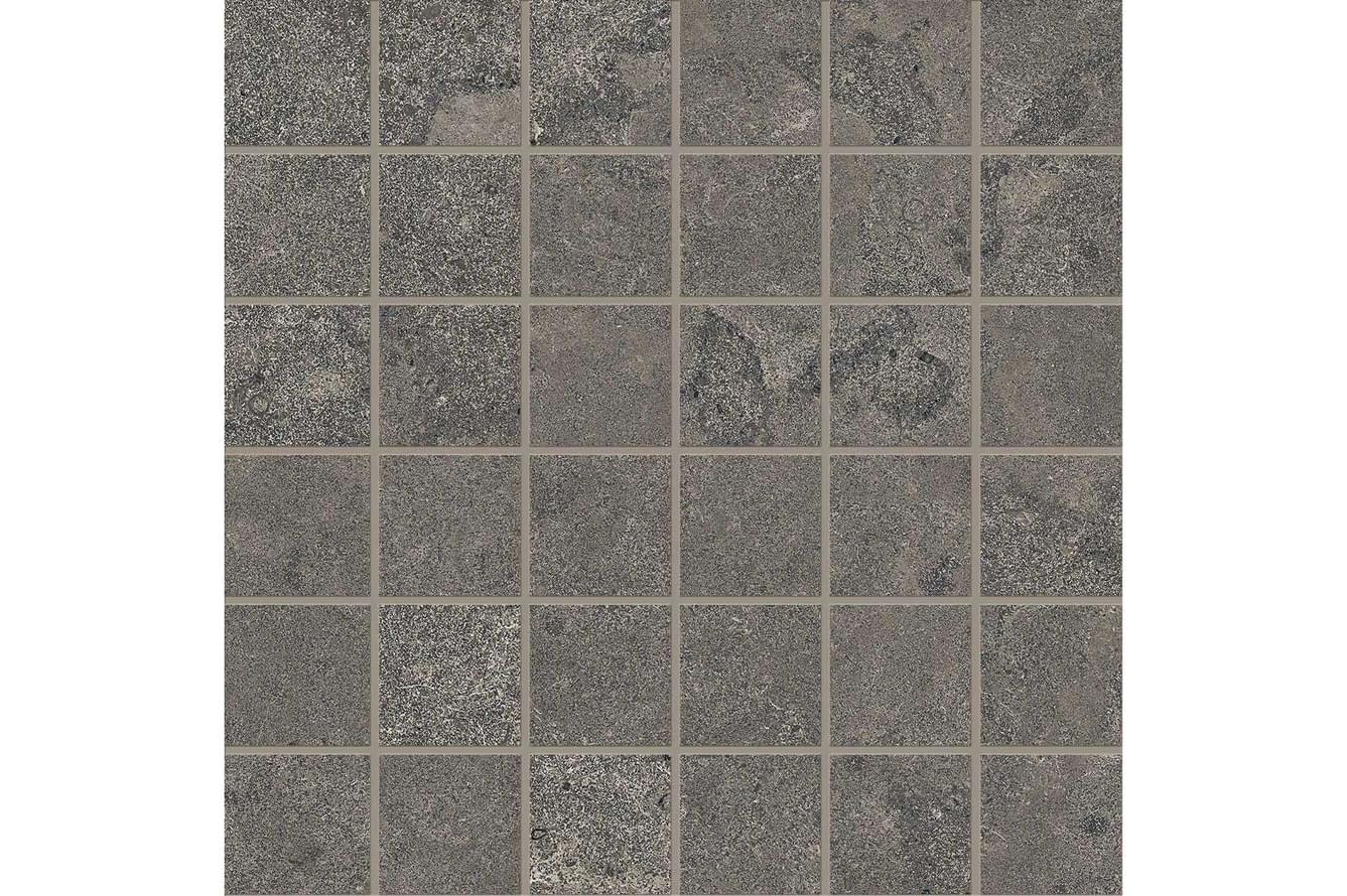 фон Portland Stone Mosaico 5X5 Cross Cut Anthracite Naturale 30x30