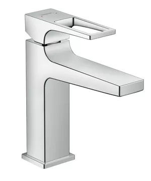 Смеситель Hansgrohe 74507000 на раковину с клапаном клик-клак, излив 110 мм, ручка-петля