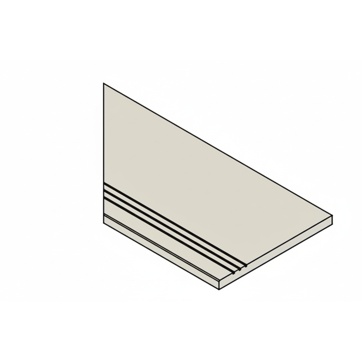 Italon Magma (Магма) 620090001340 X2 Минерал бортик Грип Левый 30x120 матовая