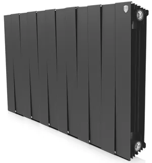 Радиатор биметаллический, 12 секций ROYAL THERMO ВШГ:591х960х100 2268 Вт Noir Sable