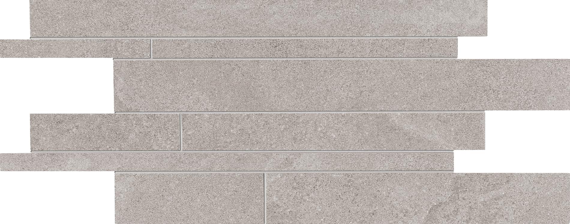 мозаика Stone Project Listelli Sfalsati Controfalda Mix Nat Lap Grey 30x60