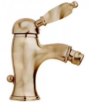 Смеситель CEZARES BSM1-02-M для биде, однорычажный, донный клапан, бронза/ручка металл