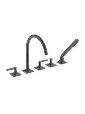 Ideal Standard Смеситель для ванны/душа BD165A5 набортный, двухзахватный, серый