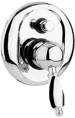 Смеситель CEZARES -VDIM-01-M для ванны, встраиваемый с переключателем, хром/ручка металл