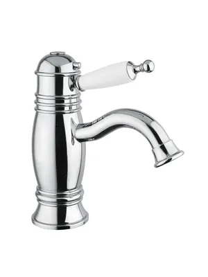 Смеситель для раковины Migliore термостатический, ручка белая, хром ML.OXF-6362.BI.CR