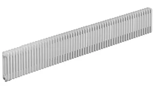 Радиатор стальной трехтрубчатый RIFAR 3018 - 56 секций, нижнее подкл. с терм.клапаном, белый TUB 3018-56-DV1
