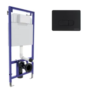 Комплект BERGES инсталляция для скрытого монтажа унитаза, клавиша смыва D5 арт. 040235